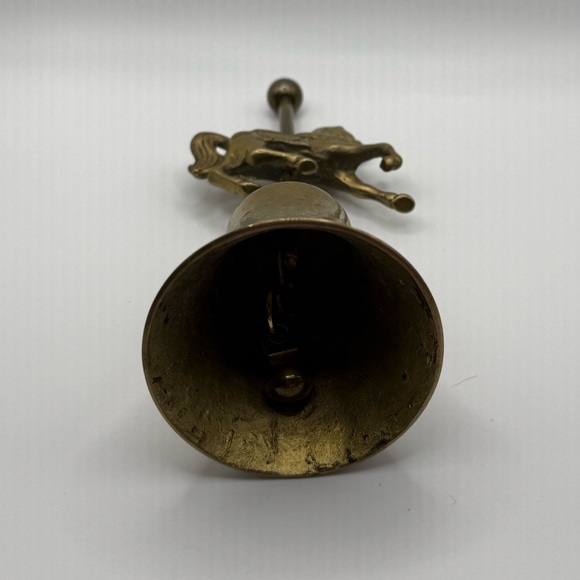 Vintage Brass Bell Carousel Horse 6” for Nursery - Picture 5 of 9